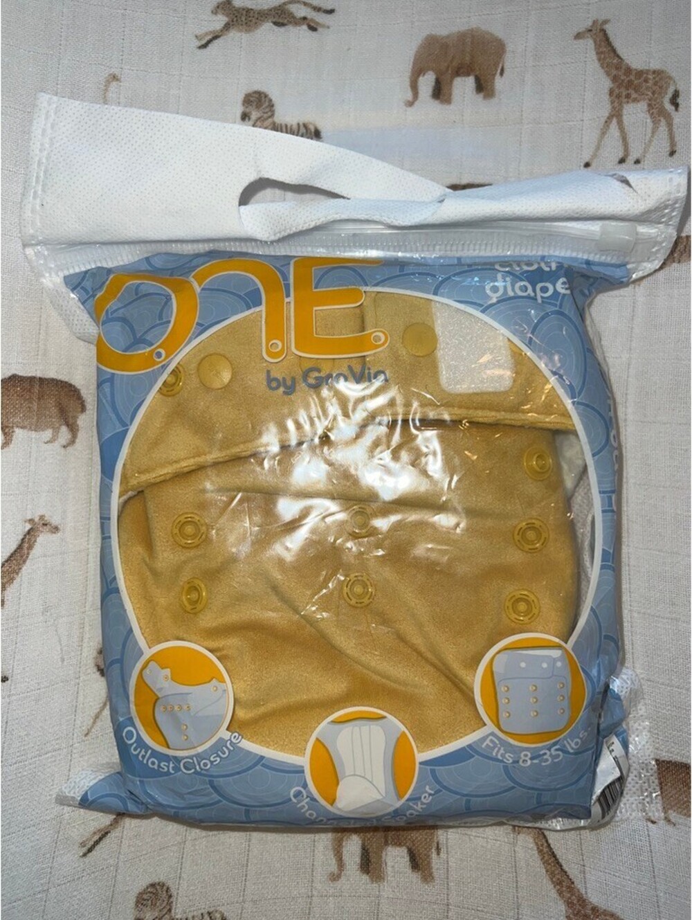 NIP Grovia O.N.E. Buttah All in One cloth diaper Yarrow